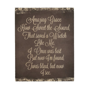 Outstanding Grace Artwork Wall Décor Zazzle picture relating to Amazing Grace Lyrics Printable called Unbelievable Grace Artwork Wall Décor Zazzle